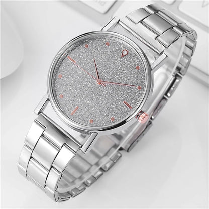 Black Women Watch 2024 Top Brand Luxury  Starry Sky Lady Stainless Steel Band Analog Quartz WristWatch for Dropship